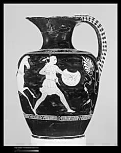 Terracotta oinochoe (jug) by Mannheim Painter