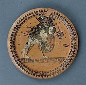 Terracotta plate by Unknown Artist