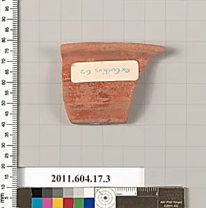 Terracotta rim fragment of a bowl? by Unknown Artist