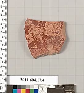 Terracotta rim fragment of a bowl? by Unknown Artist