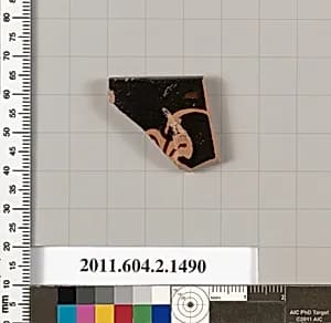 Terracotta rim fragment of a skyphos (deep drinking cup) by Unknown Artist