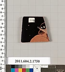 Terracotta rim fragment of a skyphos (deep drinking cup) by Unknown Artist