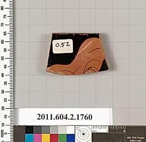 Terracotta rim fragment of a skyphos (deep drinking cup) by Unknown Artist