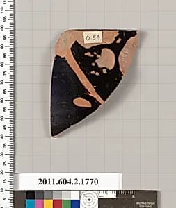 Terracotta rim fragment of a skyphos (deep drinking cup) by Unknown Artist