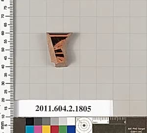 Terracotta rim fragment of a skyphos (deep drinking cup) by Unknown Artist