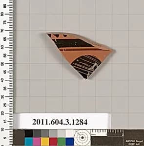 Terracotta rim fragment of a skyphos (deep drinking cup) by Unknown Artist