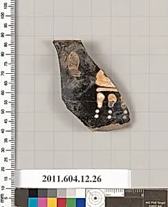 Terracotta rim fragment of a skyphos (deep drinking cup) by Unknown Artist