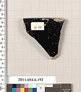 Terracotta rim fragment of a skyphos (deep drinking cup) by Unknown Artist