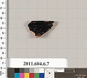 Terracotta rim fragment of an open shape by Unknown Artist