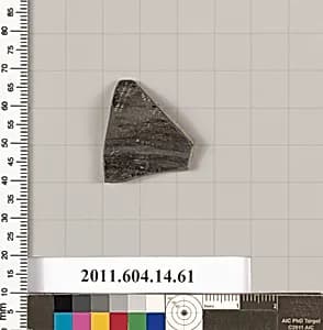 Terracotta rim fragment of an open shape by Unknown Artist