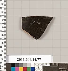 Terracotta rim fragment of an open shape by Unknown Artist