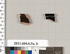 Terracotta rim fragments of plates by Unknown Artist