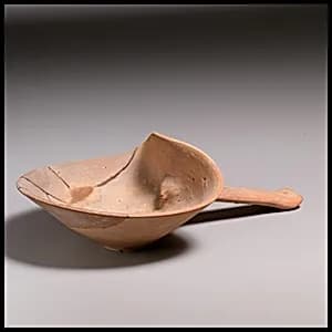 Terracotta scuttle by Unknown Artist