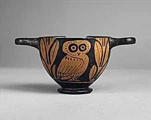 Terracotta skyphos (deep drinking cup) by Unknown Artist