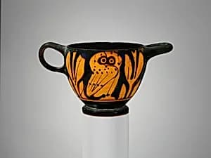 Terracotta skyphos (deep drinking cup) by Unknown Artist