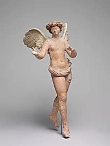 Terracotta statuette of Eros flying by Unknown Artist