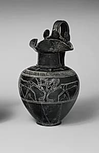 Terracotta trefoil oinochoe (jug) by Unknown Artist