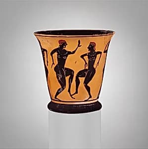 Terracotta tumbler by Unknown Artist