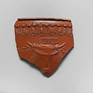 Terracotta vase fragment by Unknown Artist