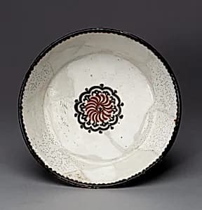 Bowl with Rosette by Unknown Artist