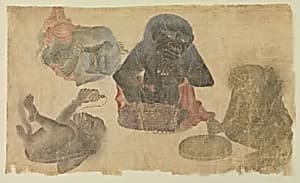 Four Captive Demons by Unknown Artist