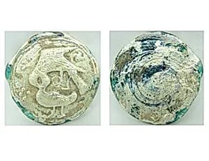Glass Medallion with Molded Decoration by Unknown Artist
