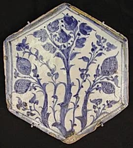 Hexagonal Tile by Unknown Artist