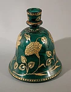 Huqqa Base with Wheel-Cut Decoration by Unknown Artist