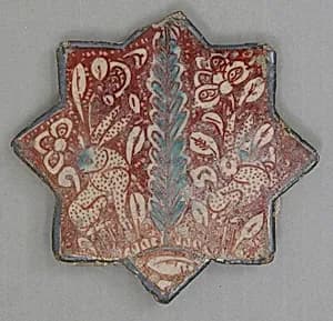 Star-Shaped Tile by Unknown Artist