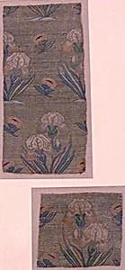 Textile Fragments with Irises by Unknown Artist
