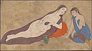Two Lovers in a Landscape by Unknown Artist