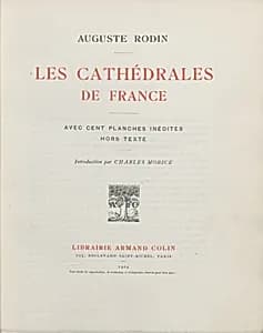 Les cathédrales de France by Charles Morice|Auguste Rodin|Armand Colin et Cie.