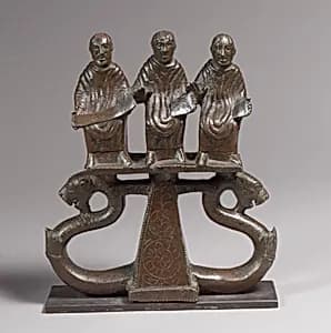 Chariot Mount with Three Figures by Unknown Artist
