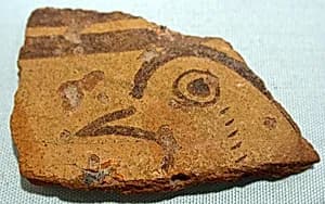 Decorated Jar Fragment by Unknown Artist