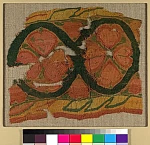 Fragment of a Band with a Floral Motif by Unknown Artist