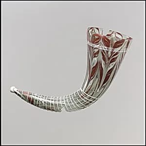 Glass Drinking Horn by Unknown Artist