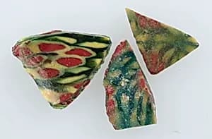 Glass Fragments from a Vessel by Unknown Artist