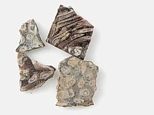 Glass Fragments from a Vessel by Unknown Artist