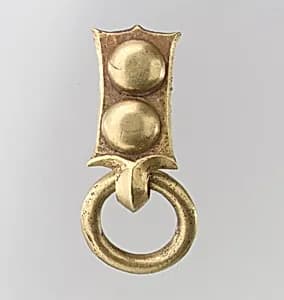 Gold Belt Mount with Loop by Unknown Artist