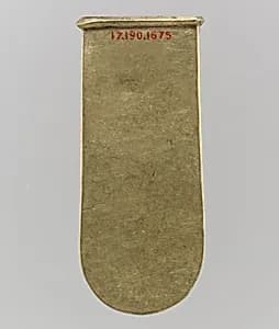 Gold Strap End (Unfinished) by Unknown Artist