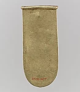 Gold Strap End (Unfinished) by Unknown Artist