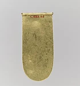 Gold Strap End (Unfinished) by Unknown Artist