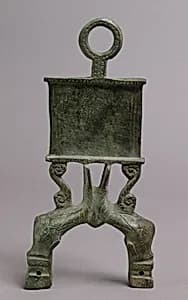 Lamp Handle with Dolphins by Unknown Artist