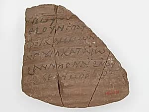 Ostrakon with a Letter by Unknown Artist