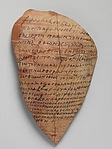 Ostrakon with a Troparion (Early Hymn) by Unknown Artist