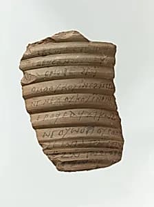 Ostrakon with Medical Recipes by Unknown Artist