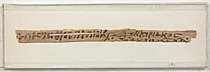 Papyrus Fragment from Cyriacus to Bishop Pesynthius by Unknown Artist