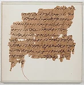 Papyrus Fragment of a Letter by Unknown Artist