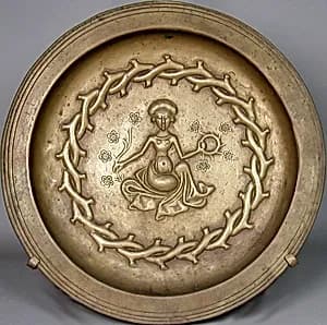 Plate with Seated Woman by Unknown Artist