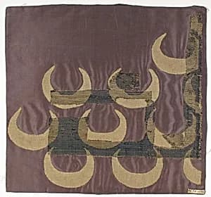 Textile with Crescents by Unknown Artist